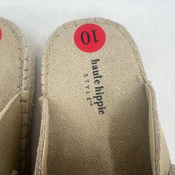 New Haute Hippie Aria 100% Genuine Suede Espadrilles Clogs Women's 10 - Picture 7 of 10